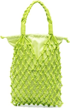 Msgm Polyester Tassen - Dames - Shoppers - Groen - ONE Size - Polyester - Tassen