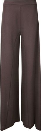 Stefano Mortari Cropped Palazzo Crepe Trousers