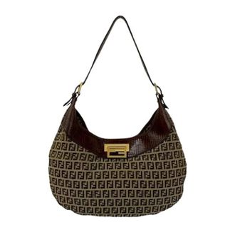 Fendi Pre-owned Shoulder Bags, female, Brown, Size: ONE SIZE Pre-owned Vintage Shoulder Bag