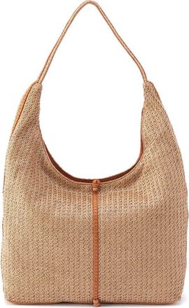 Hobo La Jolla Straw & Leather Hobo Bag in Meadow Woven Straw at Nordstrom