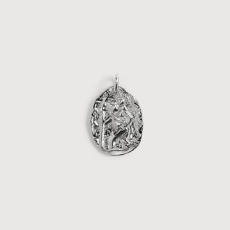 Monica Vinader Sterling Silver St Christopher Pendant