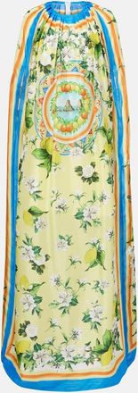 Dolce & Gabbana Mantella in seta con stampa
