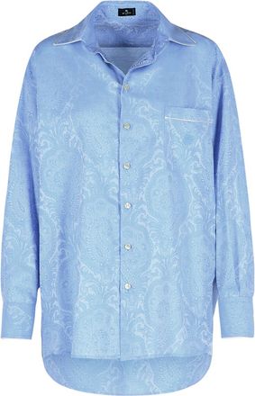 Etro Light Blue Cotton Shirt