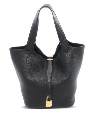 Herm&egrave;s Borsa a mano Picotin Lock MM 2020 - Nero