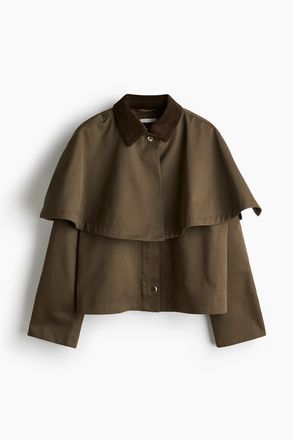 H&M Jacke mit Cape - Green