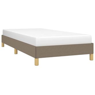 vidaXL Estructura De Cama Sin Colch&oacute;n Tela Gris Taupe 90x190 Cm Vidaxl