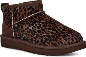 UGG Classic Ultra Mini Caspian Genuine Calf Hair Bootie in Bcdr at Nordstrom Rack, Size 5