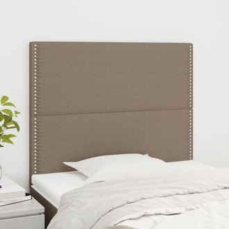 vidaXL Cabeceros 2 Unidades De Tela Gris Taupe 90x5x78/88 Cm Vidaxl