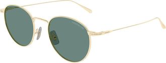 Montblanc MB0473S 004 Mens Sunglasses Gold Size 50
