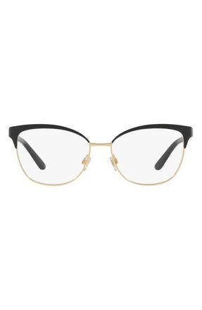 Ralph Lauren Polo Ralph Lauren 55mm Cat Eye Optical Glasses in Black at Nordstrom