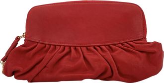 Dior Pre-owned Womens Leather Clutch Bag Gipsy - Red - One Size