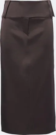 Sportmax Satin midi skirt