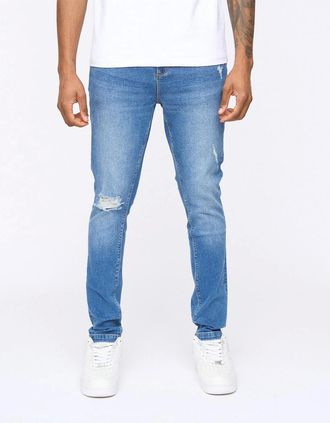 Sik Silk Mens Roke Skinny Sn99 - Blue - Size: 32/32