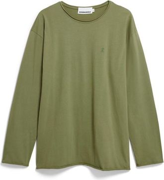 Armedangels Jaames Longsleeve Brushed Longsleeve f&uuml;r Herren | oliv
