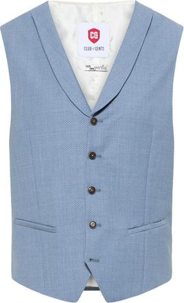 Club of Gents Blauwe Vesten - Heren - Gillet - Blauw - M - Wol - Kostuums