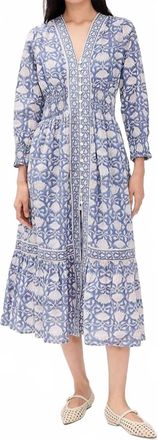 Marea Womens Francesca Dress In Blue Indigo Lotus