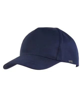 Wigens Mens Baseball Contemporary Cap In Navy Cotton Twill