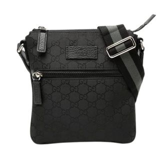 Gucci Pre-owned Cross Body Bags, female, Black, Size: ONE SIZE Pre-owned Nylon Crossbody Bag
