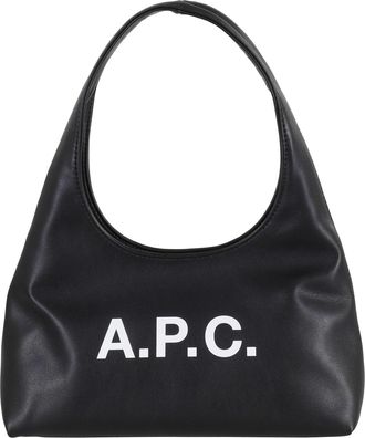 A.P.C. Black Baby Ninon Polyurethane Shoulder Bag