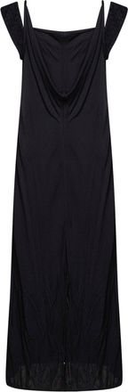 Bottega Veneta Womens Long Dress Viscose Crepe Black Rayon