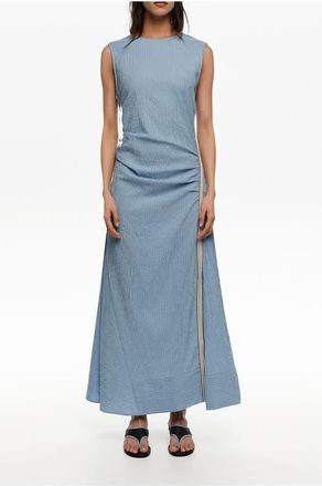 Bimba & Lola Sleeveless Dress With Striped Overlay Strap in Light Blue at Nordstrom, Size X-Small Eu