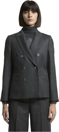 PESERICO Jassen, Dames, Grijs, XL, Leer, A01212 Blazer