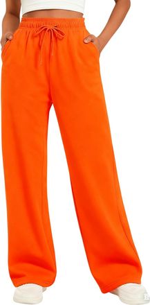 Generic Joggers for Women UK Womens Clothing Wide Leg Trousers Sweatpants Lounge Pants Tracksuit Bottoms Baggy Ladies Trousers Jogging Bottoms Fleece Lined St