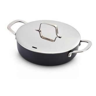 alva Maestro Ceramic Nonstick Saute Pan with Lid, 3.5-Qt. in Silver at Nordstrom