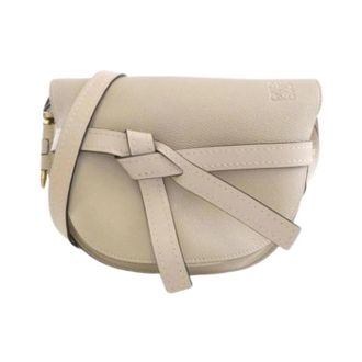 Loewe Pre-owned Shoulder Bag - Dames - Vintage Schoudertas - Beige - ONE Size - Leer - Vintage