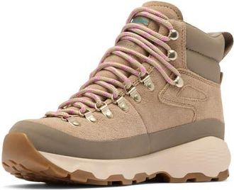 Columbia Newton Alpine PT Waterproof Hiking Boot in Oxford Tan/Foxglove at Nordstrom, Size 8.5