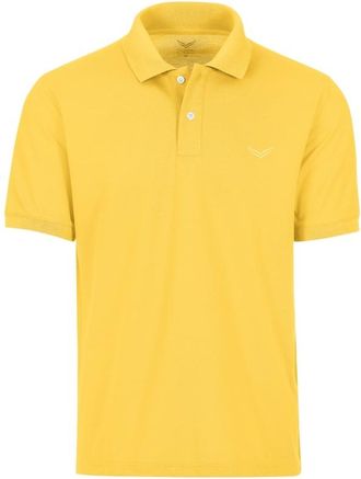 Trigema Poloshirt TRIGEMA TRIGEMA Poloshirt DELUXE Piqu&eacute;, Damen, Gr. 4XL, gelb (hellgelb), 100% Baumwolle, Basic, Shirts Poloshirt