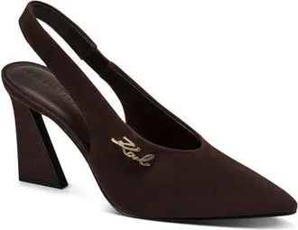 Karl Lagerfeld Lauryn Slingback Pump in Canyon Brown at Nordstrom, Size 8.5