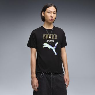 Puma T-shirt con grafica PUMA Cyber da uomo, Abbigliamento, Nero, XXL