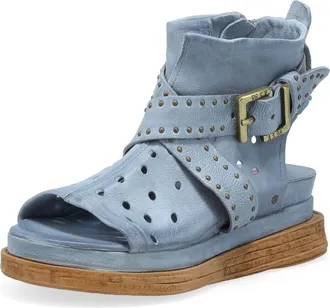 A.S.98 Lorrie Open Toe Bootie in Sky at Nordstrom, Size 10.5-11Us