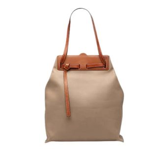 Loewe Pre-owned Lazo Tote - Dames - Vintage Tas - Beige - ONE Size - Leer - Vintage