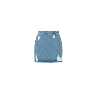 Moschino Cotton Denim Miniskirt - female - Moschino - Denim Skirts - Blue - W33 - Skirts