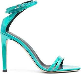 Giuseppe Zanotti Pumps - Dames - Sandalen met hakken - Groen - 38 EU - Leer - Schoenen