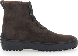 Tod's Brown Logo Boots