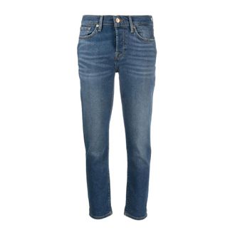 7 For All Mankind Slim-fit Jeans, female, Blue, Size: W28 Slim-fit Jeans