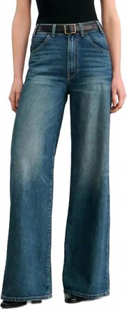 Nili Lotan Salome Wide Leg Jeans In Simon Wash