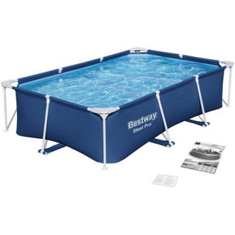Bestway Piscina Rectangular Sin Depuradora Bestway Steel Pro 259 X 170 X 61 Cm Capacidad 2.300 Litros