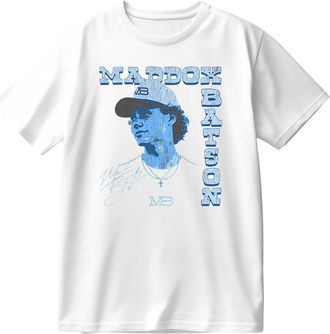 Generic Maddox Batson Photo Cotton T-Shirt Round Neck Short Sleeve Women Men Casual Streetwear Tee (White,S)