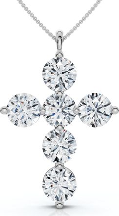 Pompeii3 6Ct Diamond Cross Pendant Lab Grown 18 Necklace