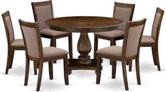 East West Furniture 7-Pc Table Set