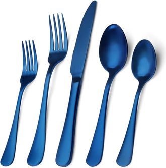 OEM Cubiertos - Juego De Cubiertos Acero Inoxidable 18/0 - Para 4 Personas - 20 Piezas - Tenedor Cenar 19 Cm Cuchillo 21 Cm Cuchara Cenar 18 Cm