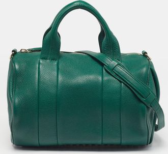 Alexander Wang Rocco Green Grained Leather Satchel