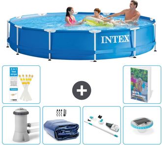 Intex Piscina Con Estructura Redonda - 366x76 Cm - 7-piezas S204