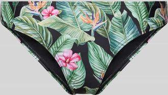 Pieces Bikini-Hose mit Allover-Muster Modell BAOMI in BLACK, Größe XL