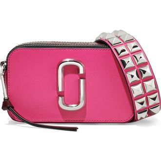 Marc Jacobs The Studded Snapshot Shoulder Bag in Magenta Multi at Nordstrom Rack