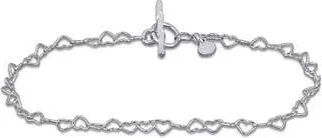 Delmar Heart Link Bracelet in Silver at Nordstrom Rack